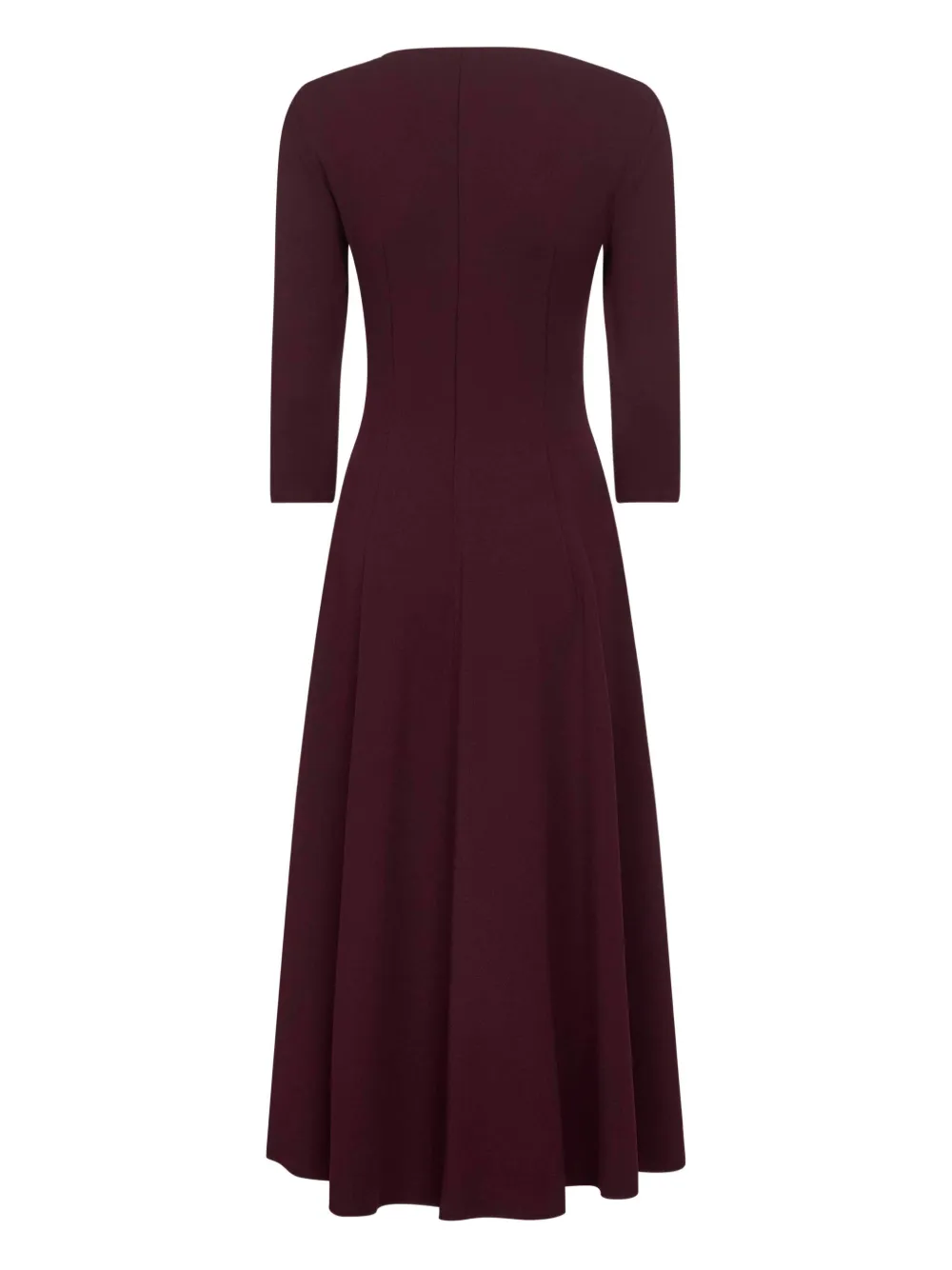 Blanca Vita Flared maxi-jurk Bruin