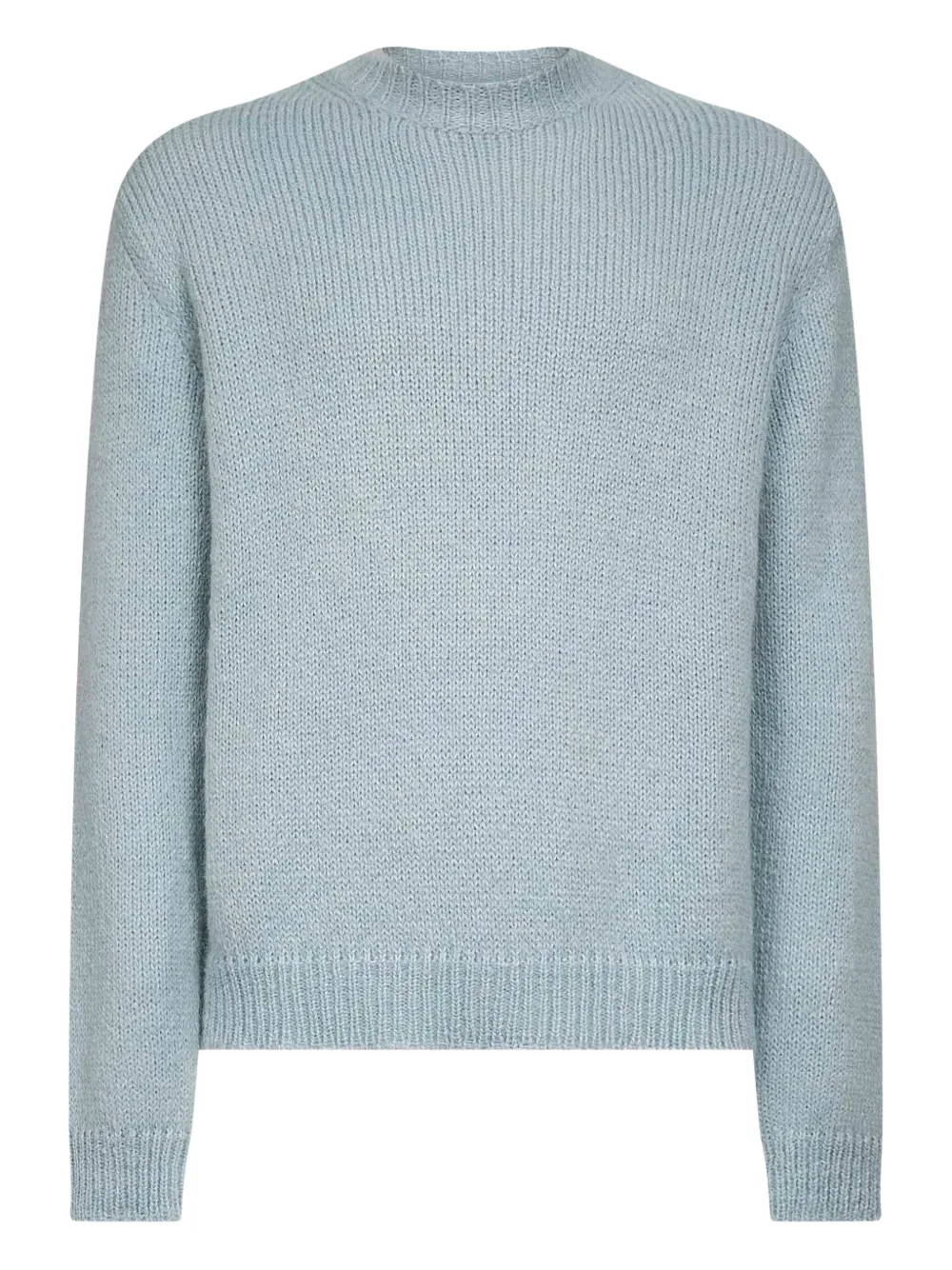 Jil Sander ribbed crew-neck sweater Blauw