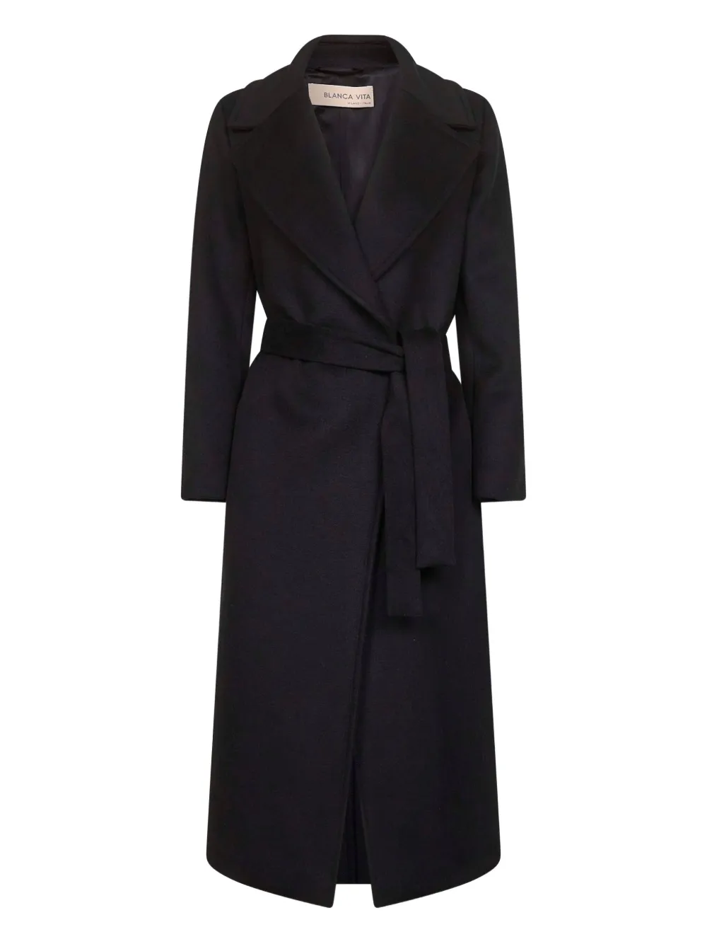 Blanca Vita belted coat Zwart