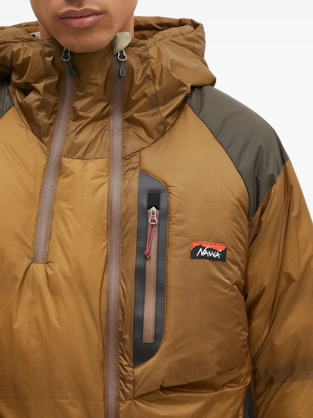 Nanga Aurora Tex Down Jacket In Brown