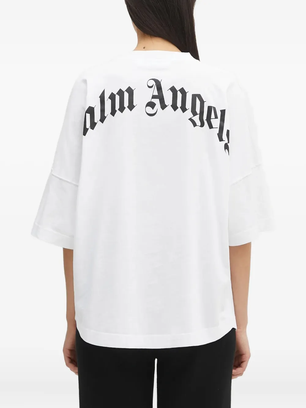 Palm Angels T-shirt met logo Wit