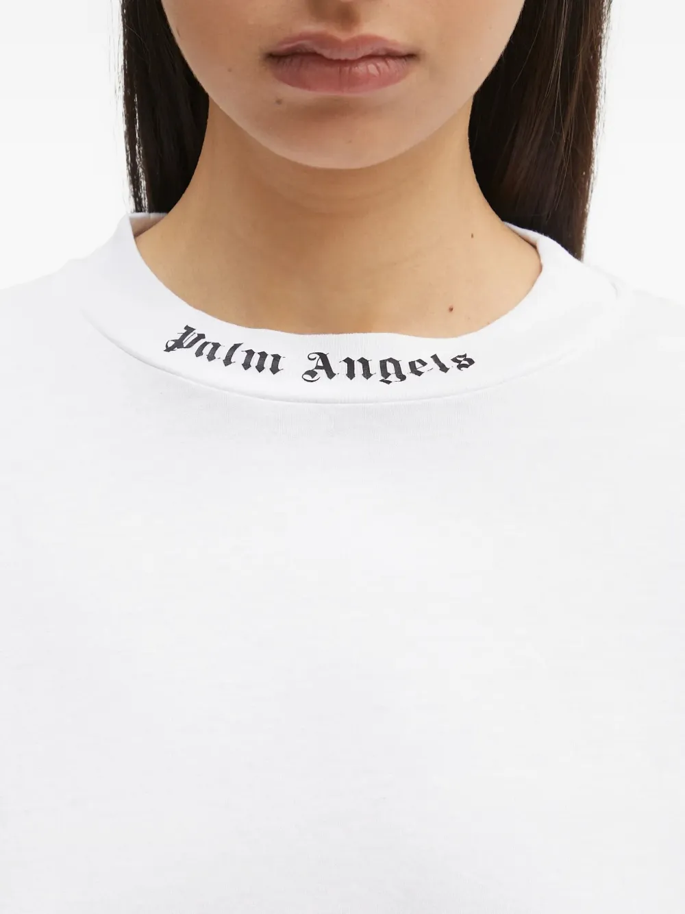Palm Angels T-shirt met logo Wit