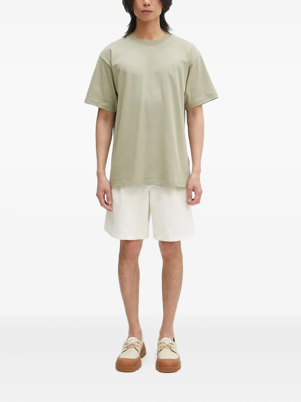 Norse Projects Geplooide shorts Beige