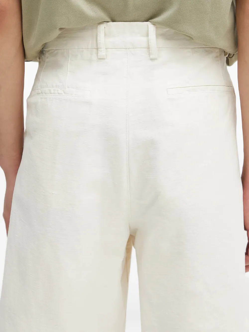 Norse Projects Geplooide shorts Beige