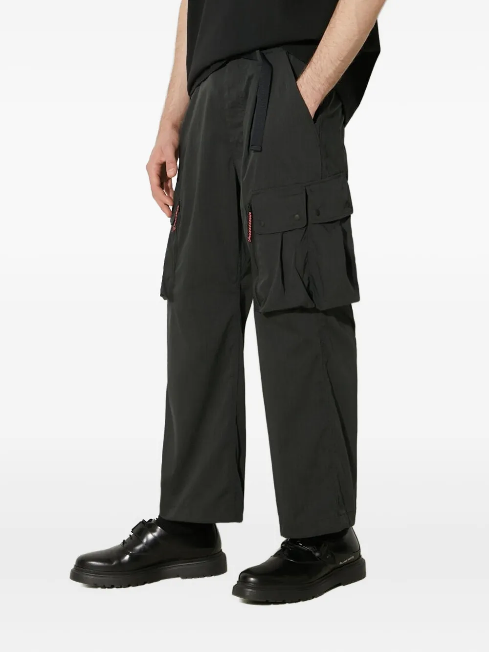 NANGA Hinoc Ripstop Field buckle-fastening cargo pants | Black | Image 1