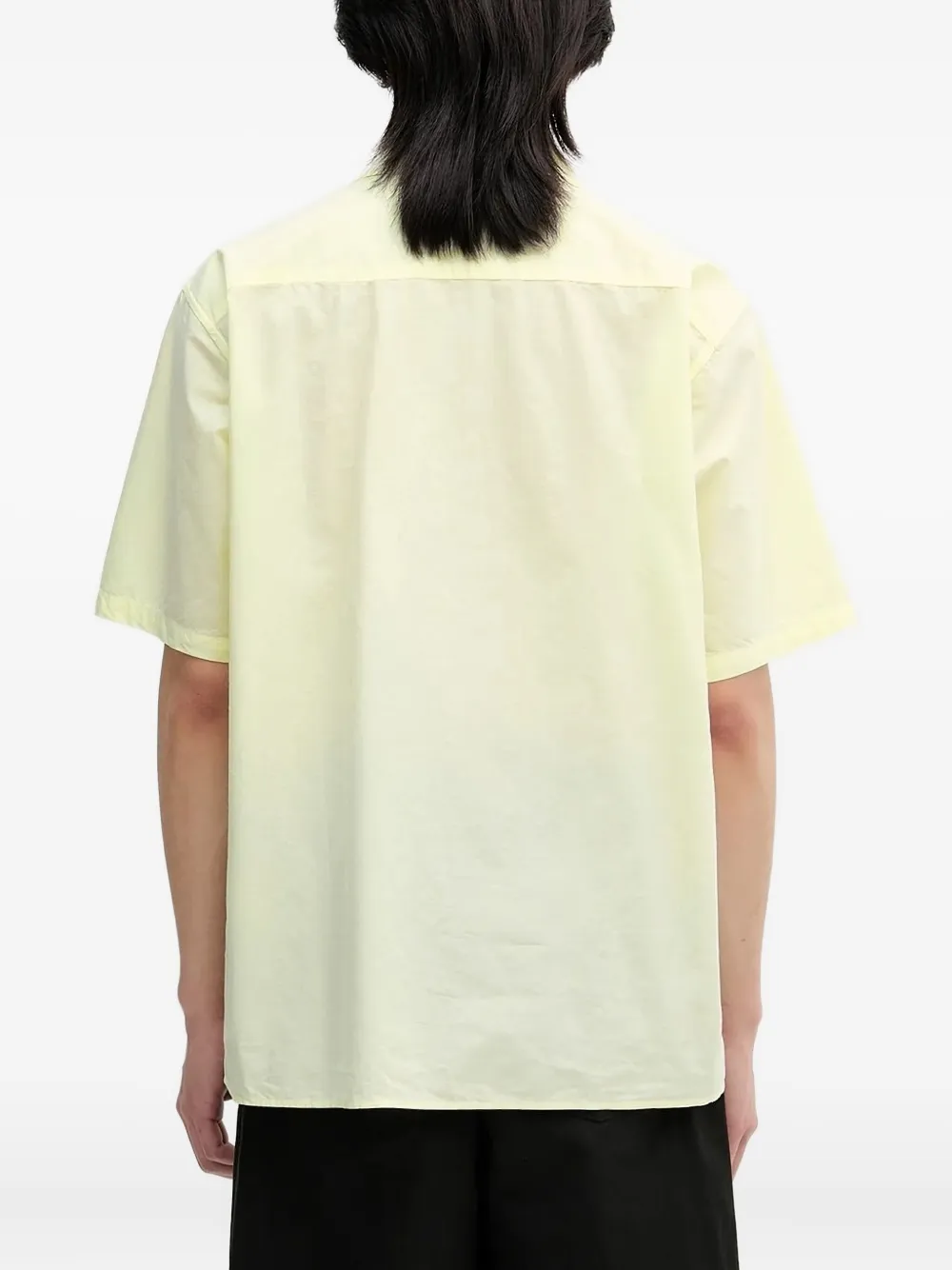 Norse Projects short-sleeve chest-pocket shirt Geel