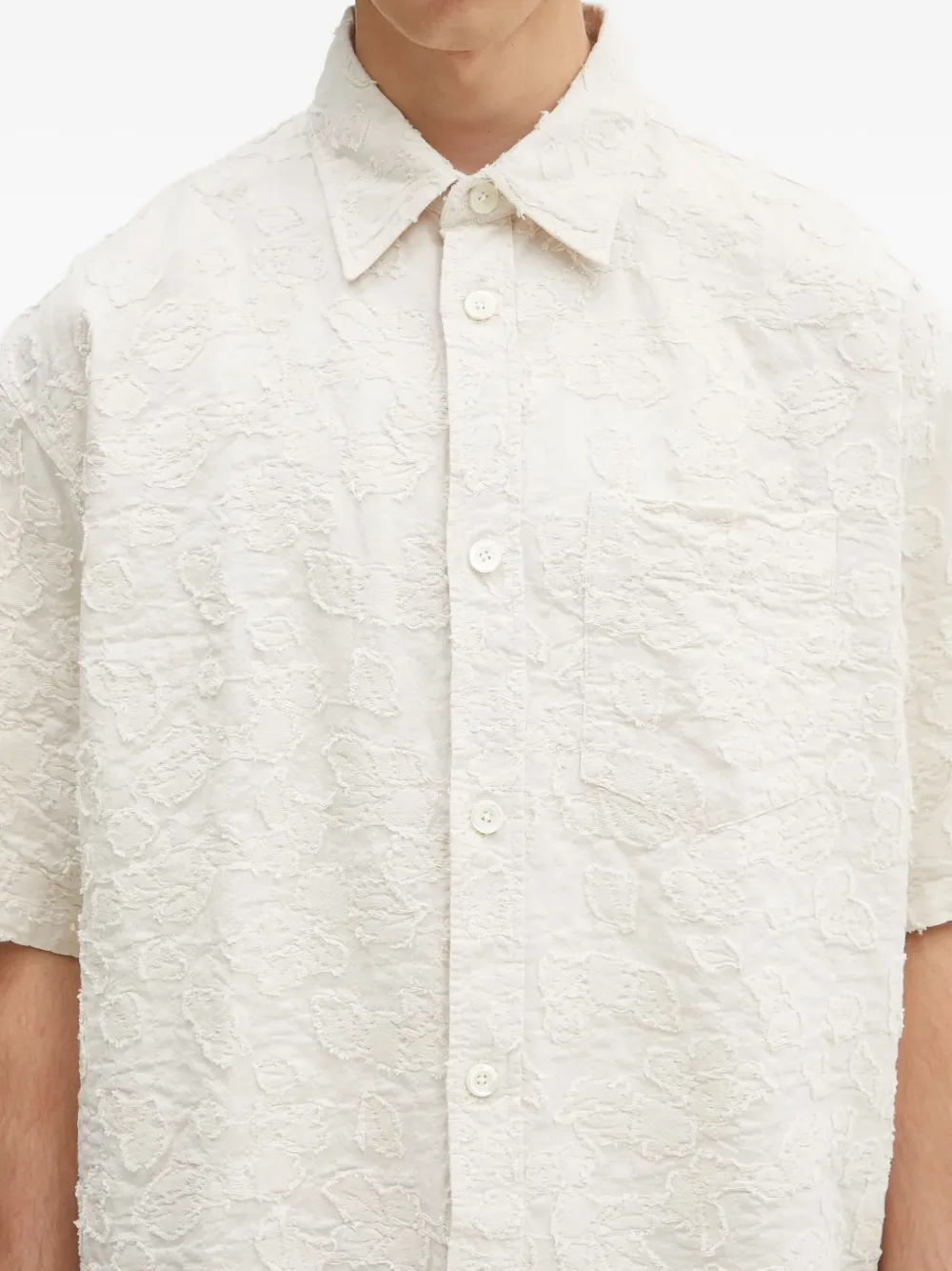 Norse Projects Overhemd met korte mouwen Beige