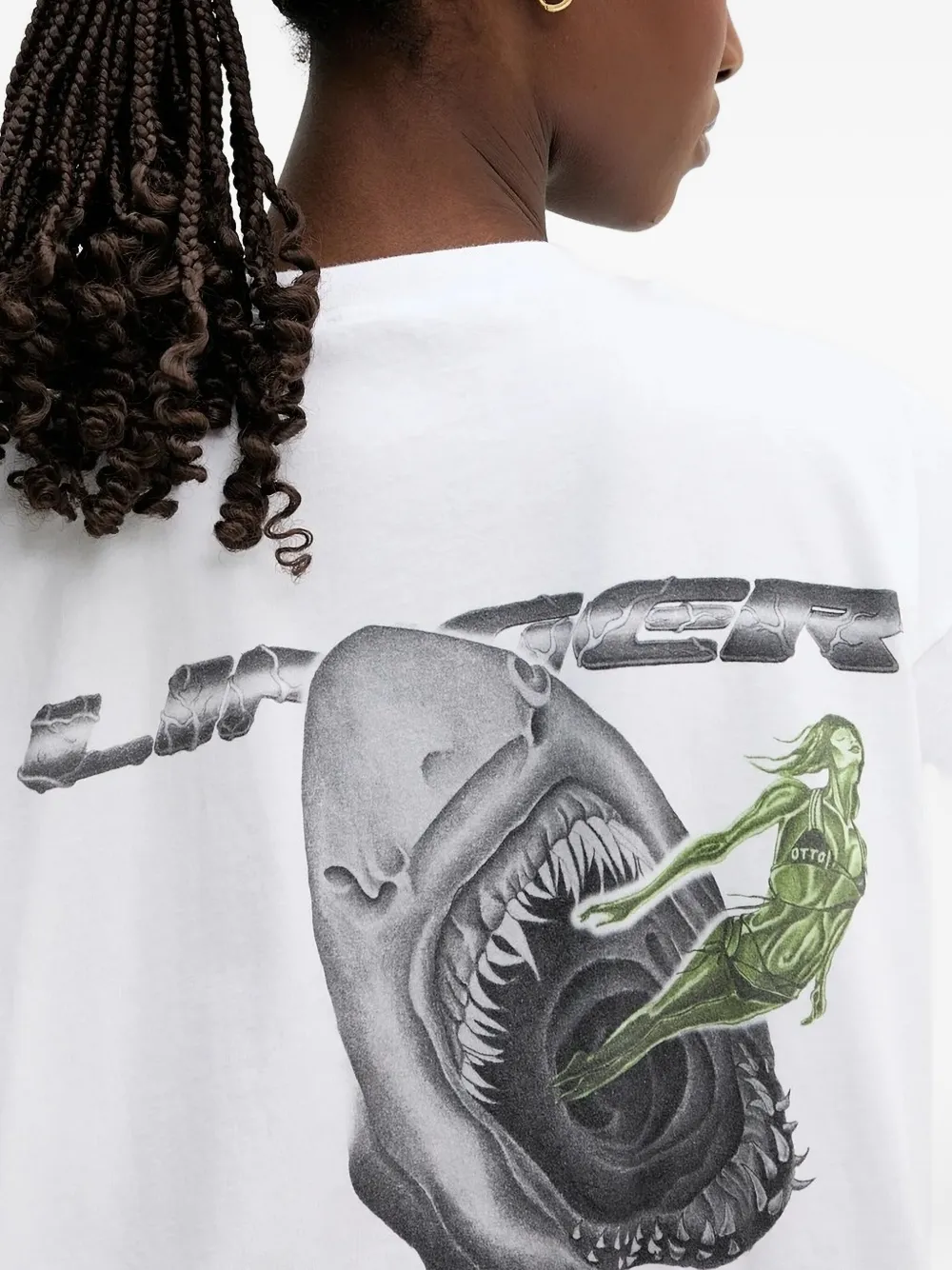 Ottolinger Gerafeld T-shirt Wit