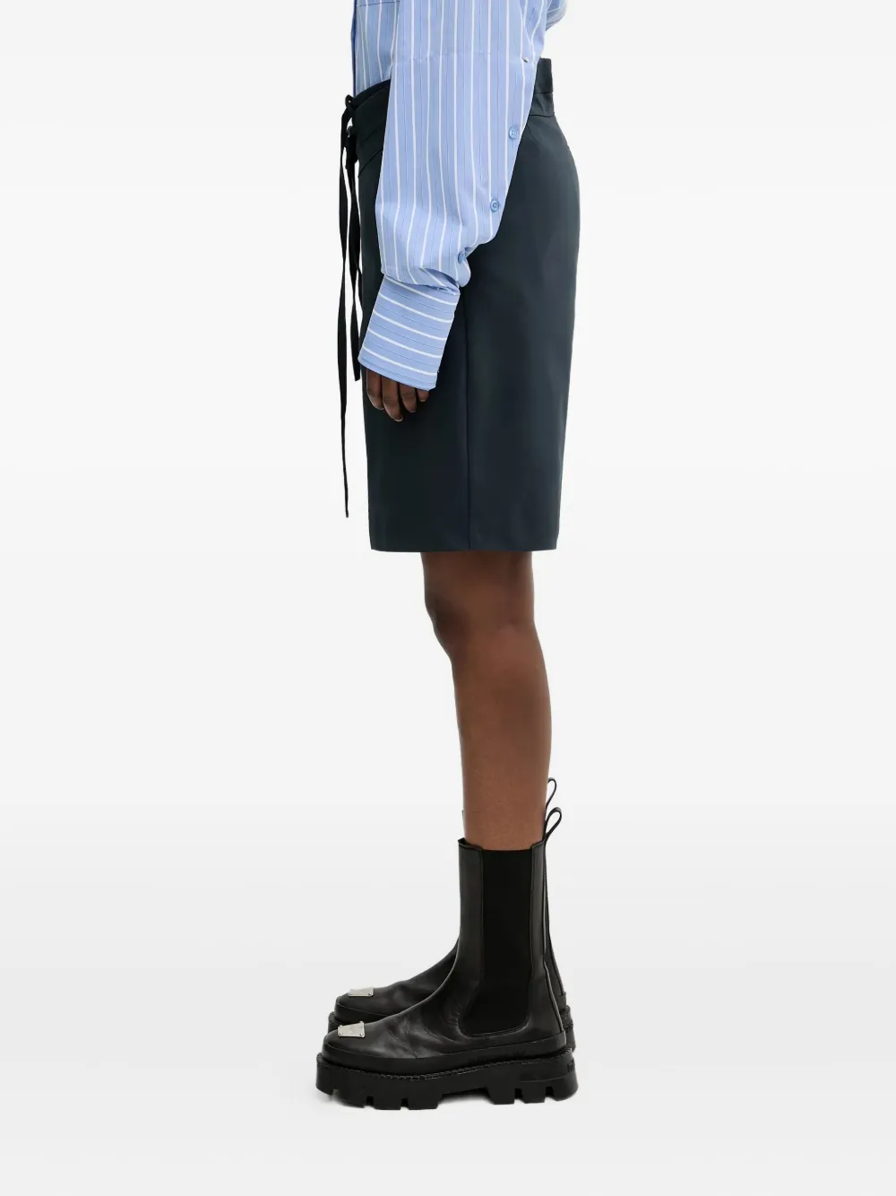 Ottolinger Shorts met gestrikte taille Blauw