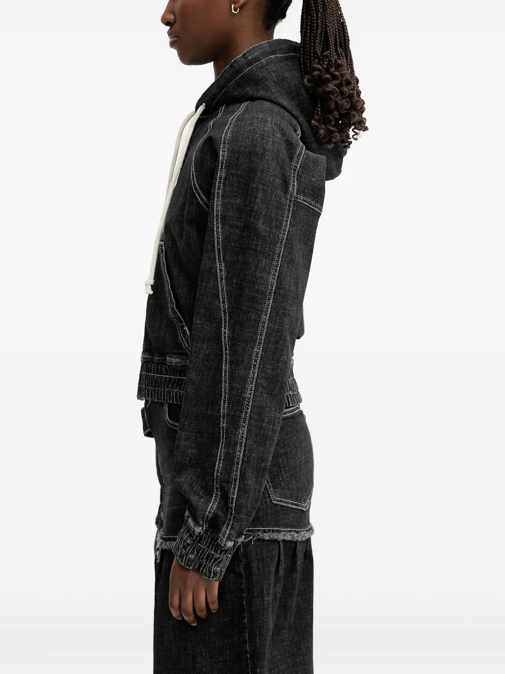 Ottolinger Hoodie met rits Zwart