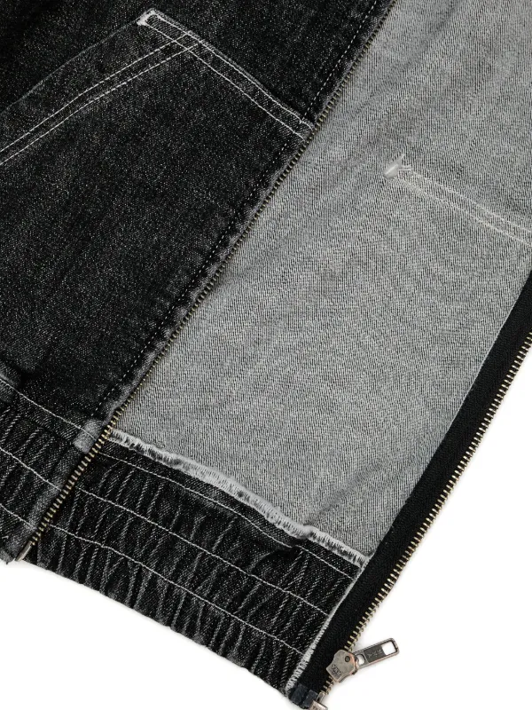 OTTOLINGER グレー クロップド ジップアップ OTTOLINGER | FITTED ZIP SHIRT