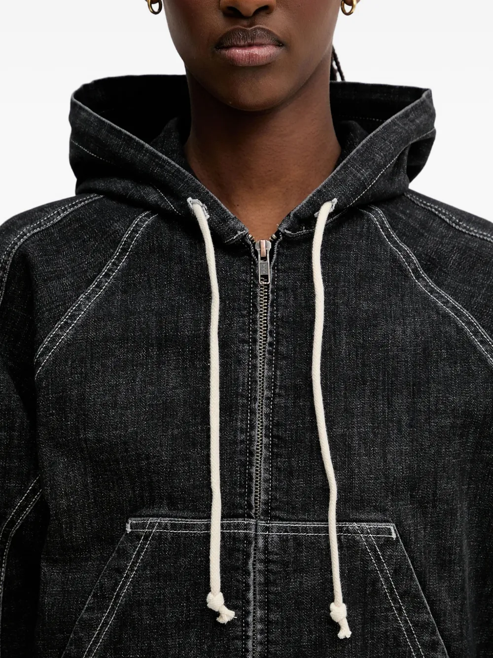 Ottolinger Hoodie met rits Zwart