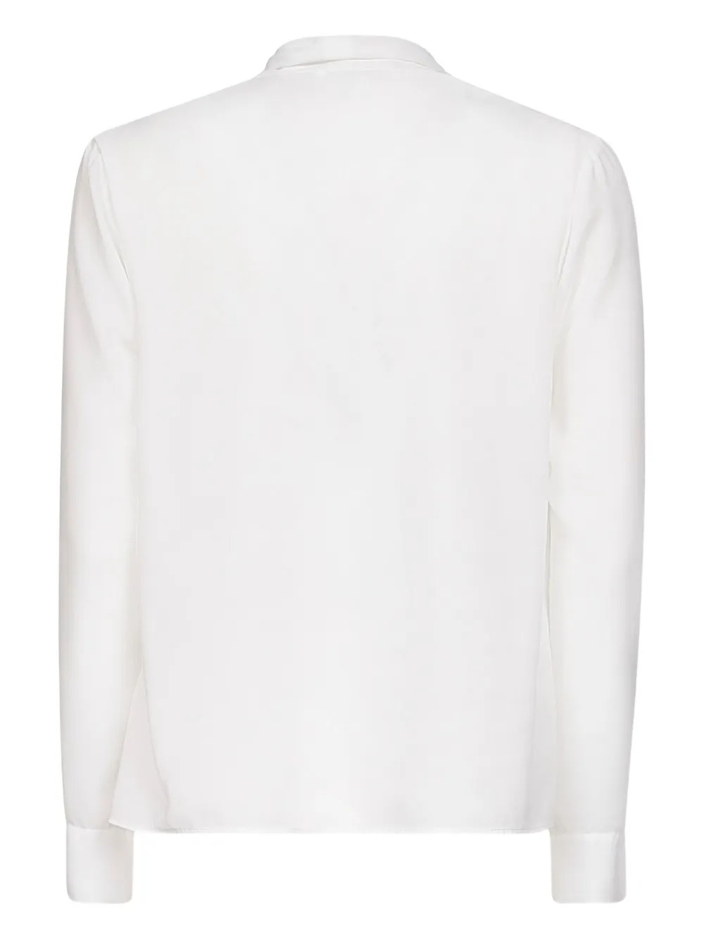 Blanca Vita Gedrapeerde blouse met V-hals Wit