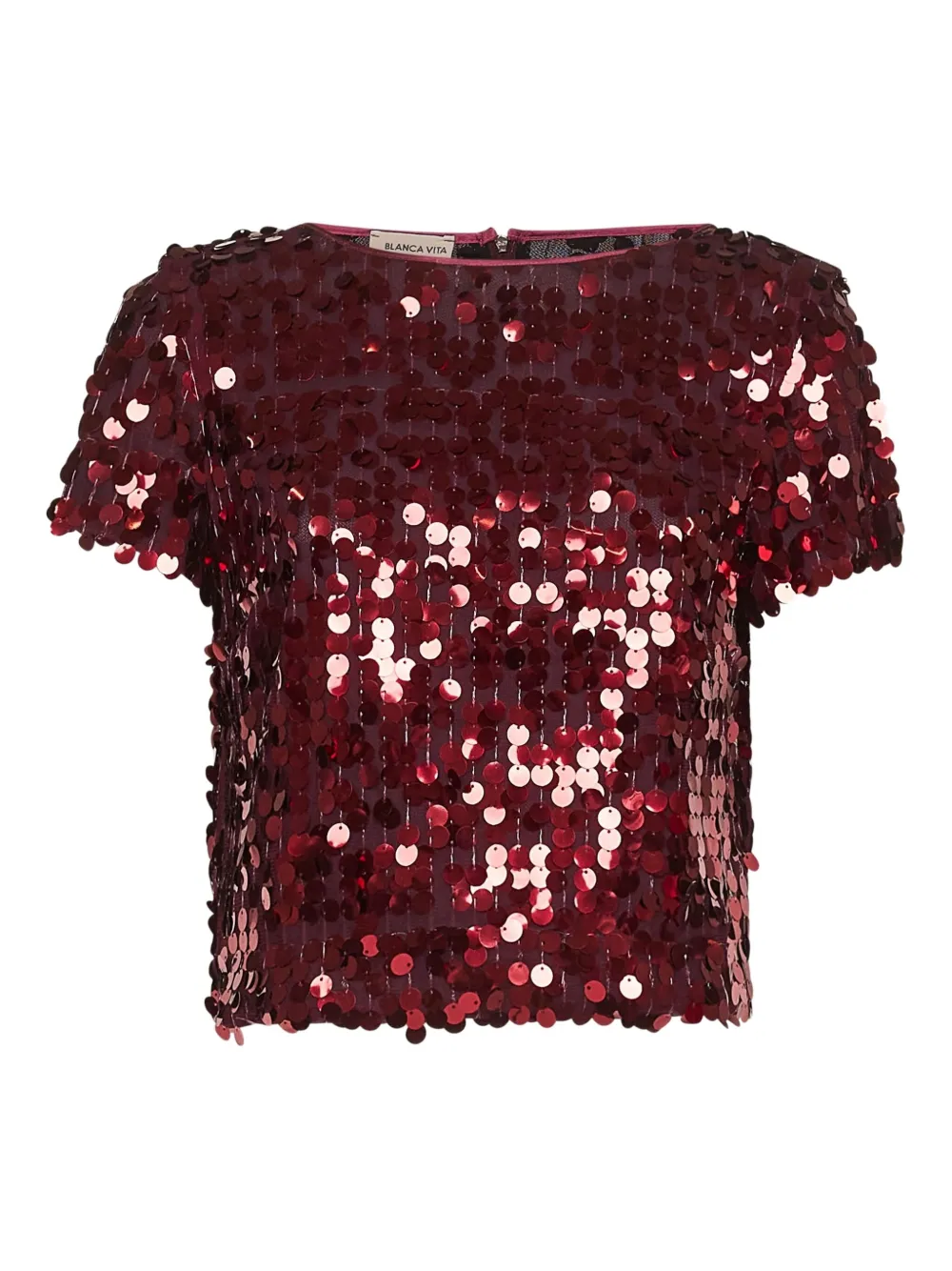 Blanca Vita Top met pailletten Rood