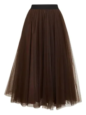スカート Blanca Vita Pleated Midi Skirt In Muslin With Elastic Blanca Vita White Muslin Pleated Midi Skirt | italist