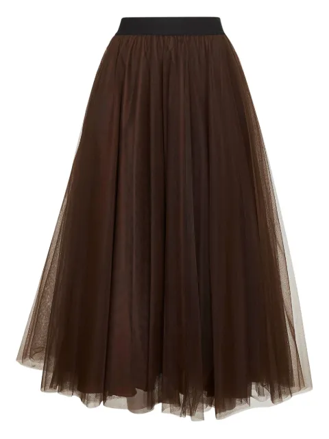 Blanca Vita elasticated-waistband tulle skirt