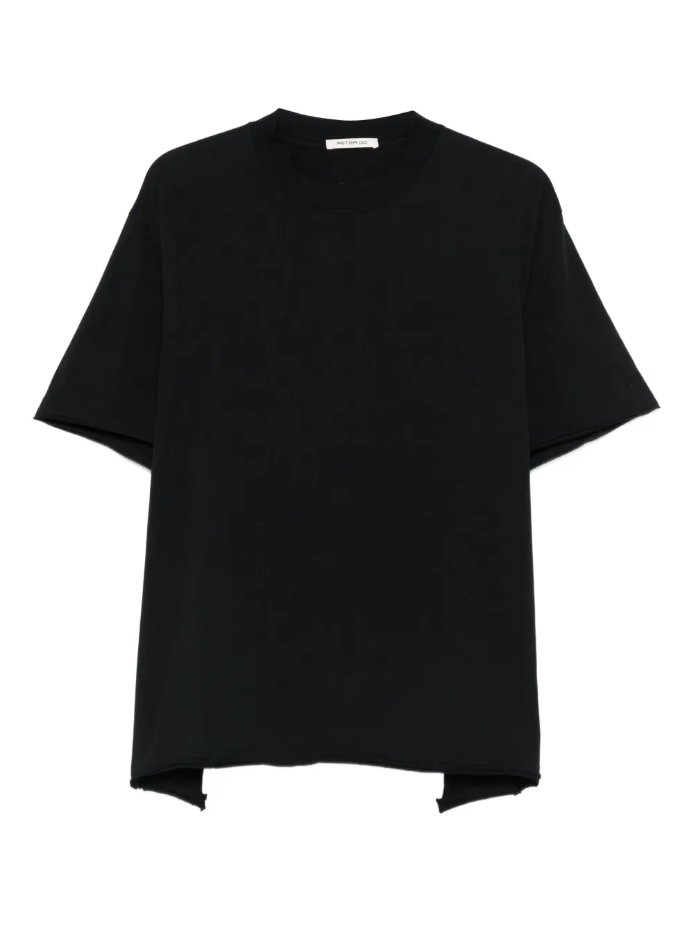 Peter Do Open-back Tie-detail Top In Black