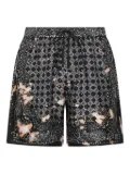 AMIRI bandana-print shorts - Black