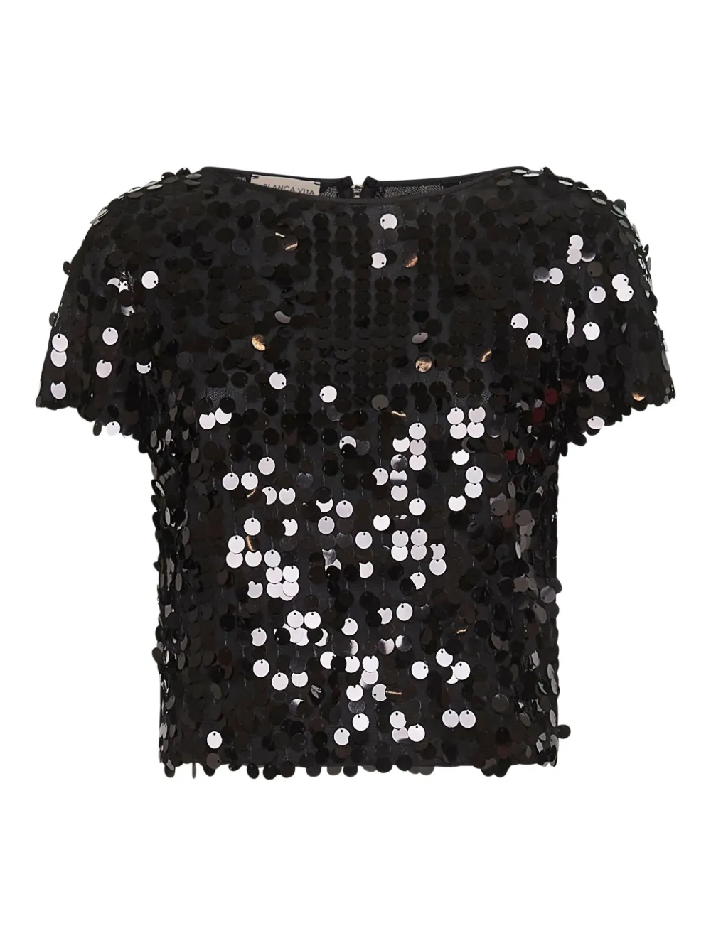 Blanca Vita Top met pailletten Grijs