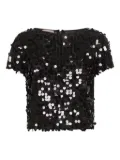 Blanca Vita sequin-embroidered top - Grey
