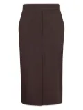 Blanca Vita front-closure pocket skirt - Brown
