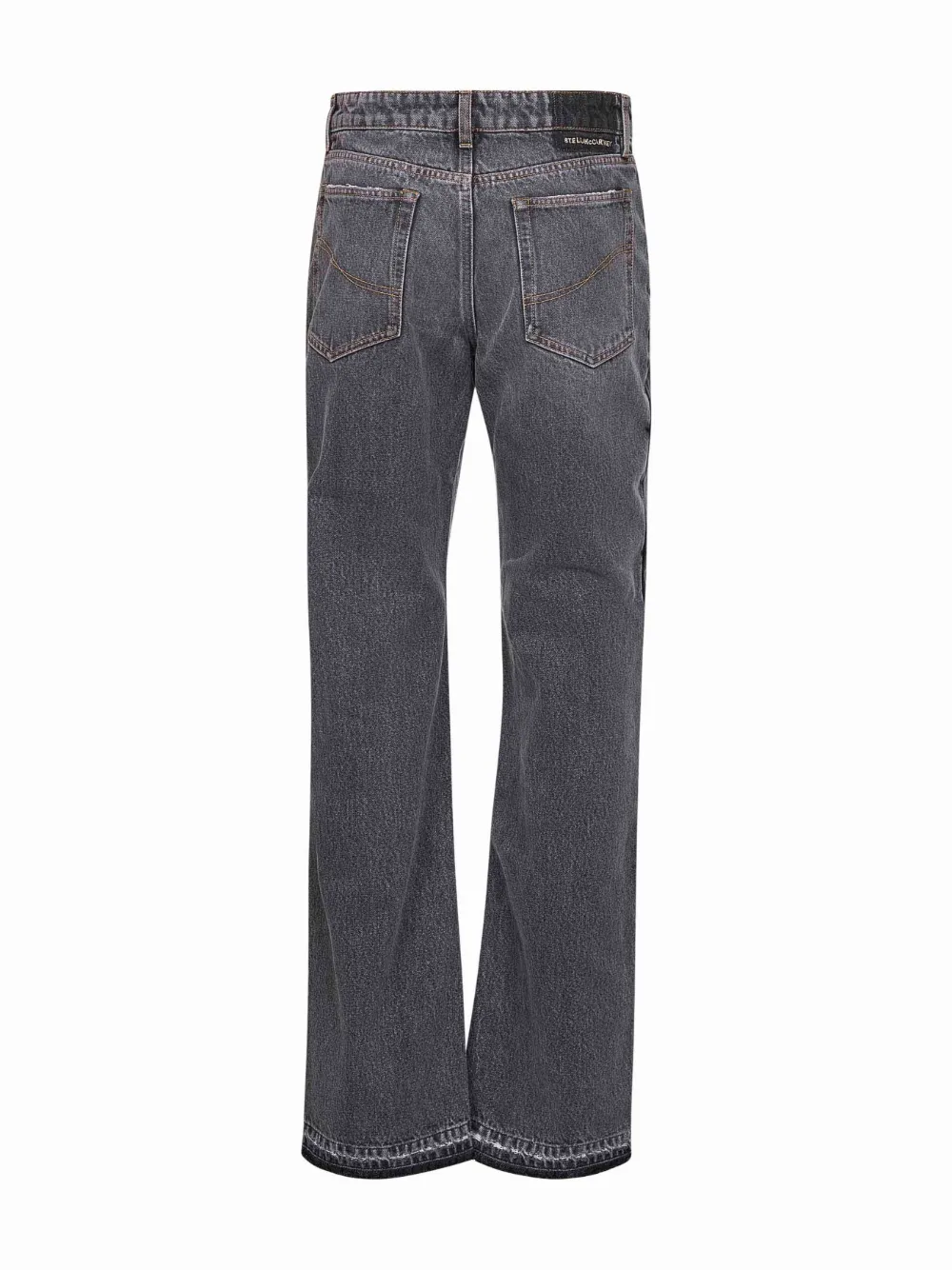 Stella McCartney two-tone double-waistband jeans Grijs