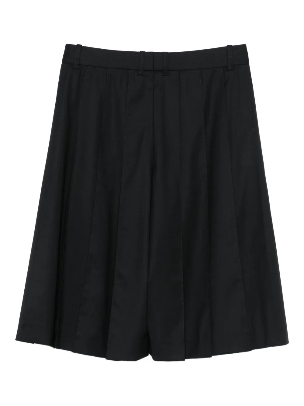 Peter Do Geplooide shorts - Zwart