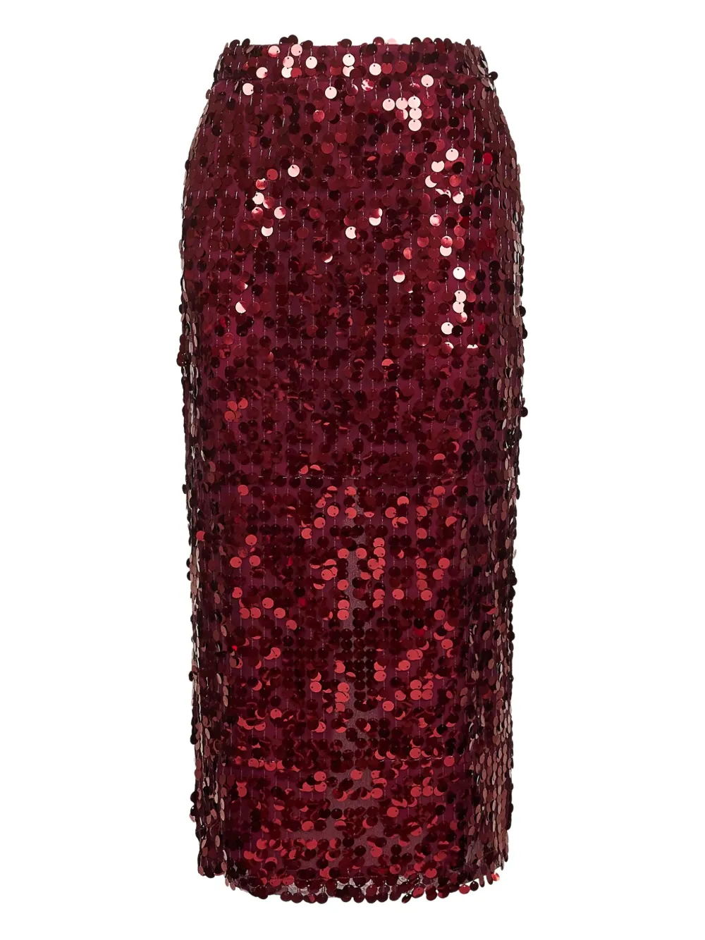 Blanca Vita Midi-rok met pailletten Rood