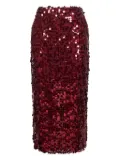 Blanca Vita sequin-embroidered midi skirt