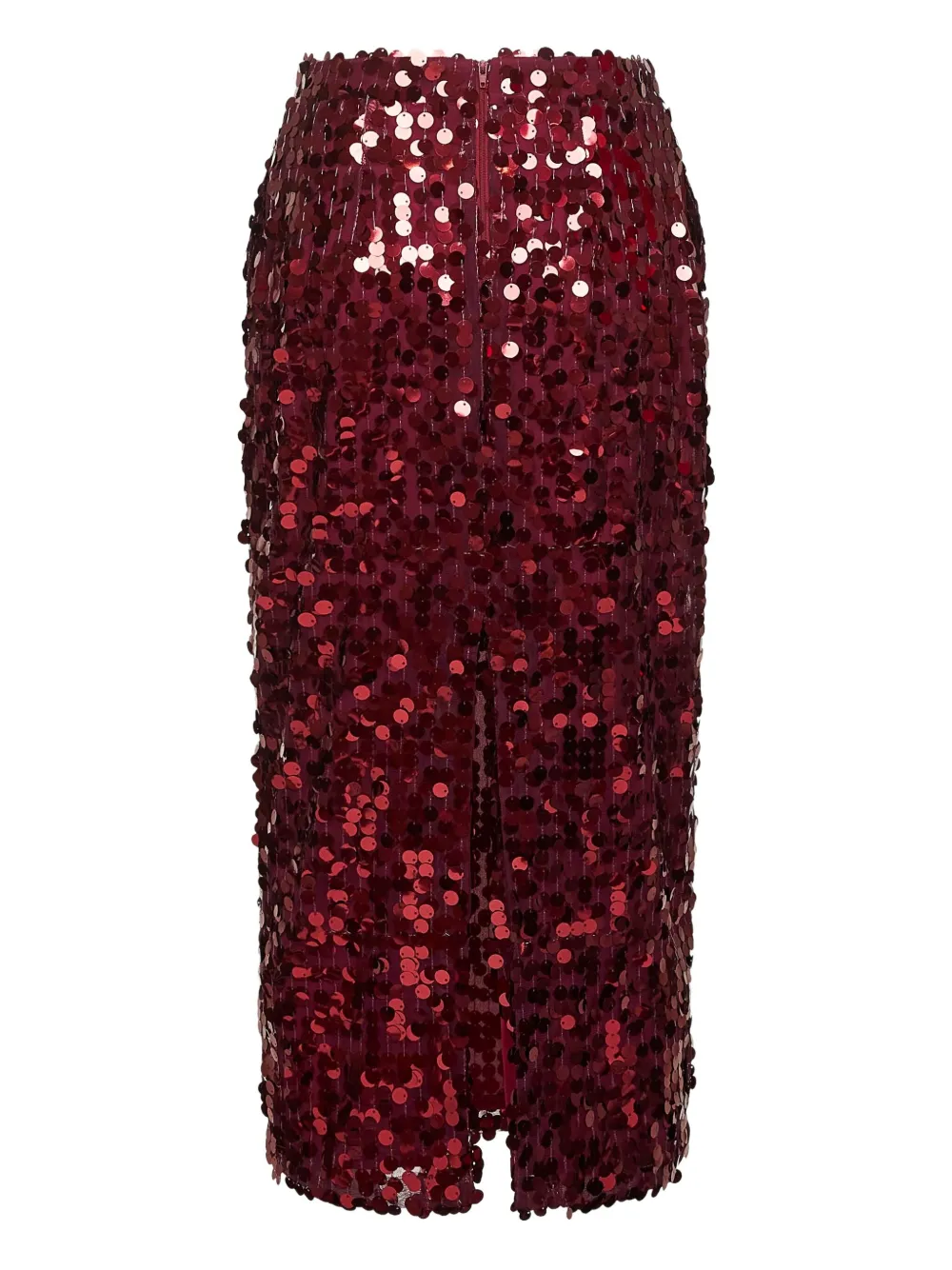Blanca Vita Midi-rok met pailletten Rood