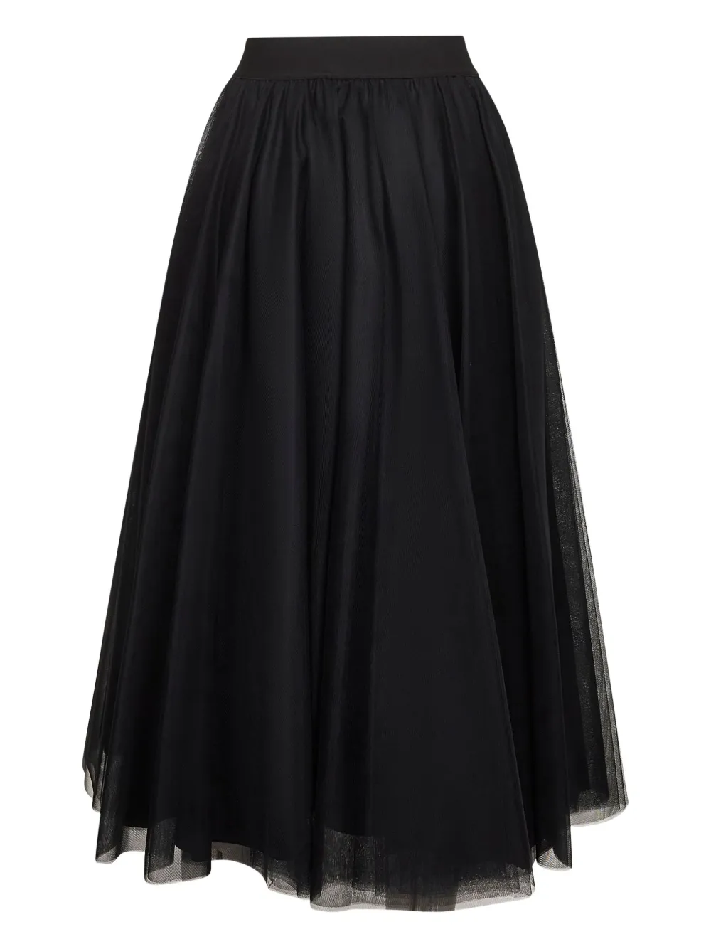 Blanca Vita Rok met elastische tailleband Zwart