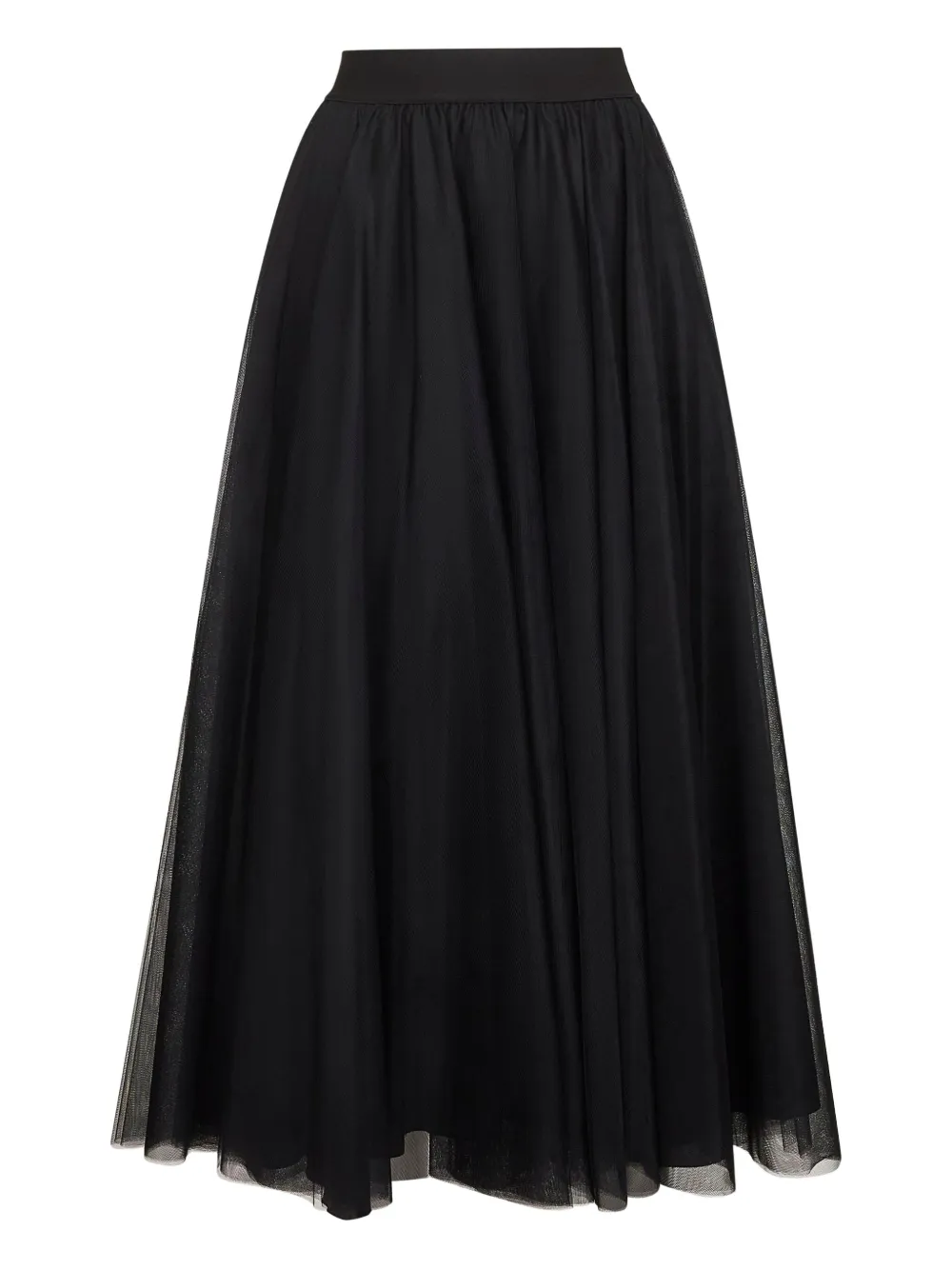 Blanca Vita Rok met elastische tailleband Zwart