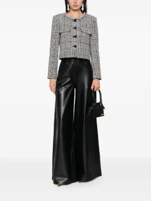 送料関税込【SELF PORTRAIT】クロップドスエードジャケット SELF-PORTRAIT スエード クロップドジャケット | NET-A-PORTER