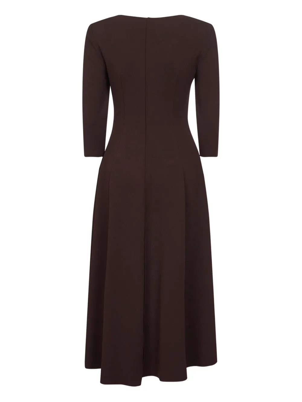 Blanca Vita Flared maxi-jurk Bruin