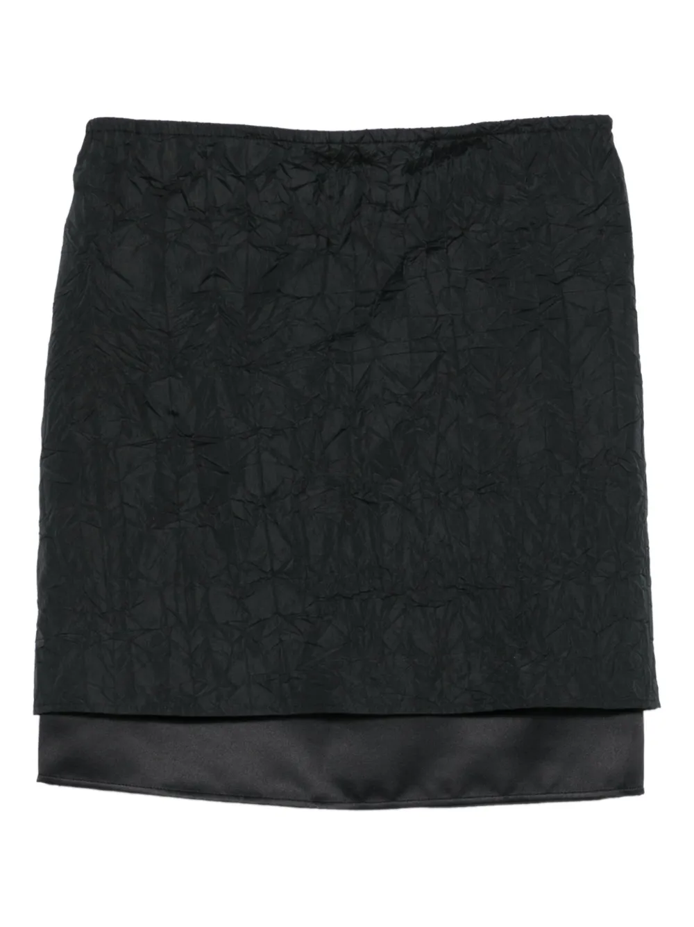 Peter Do Textured-panelled Mini Skirt In Black