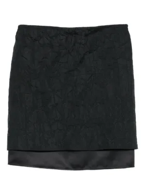 スカート PETER DO Women Mini Skirts PDSS23271APL018LE024 BLACK Black NEW Eileen Fisher Flare mini Skirt - Black- size PP $168