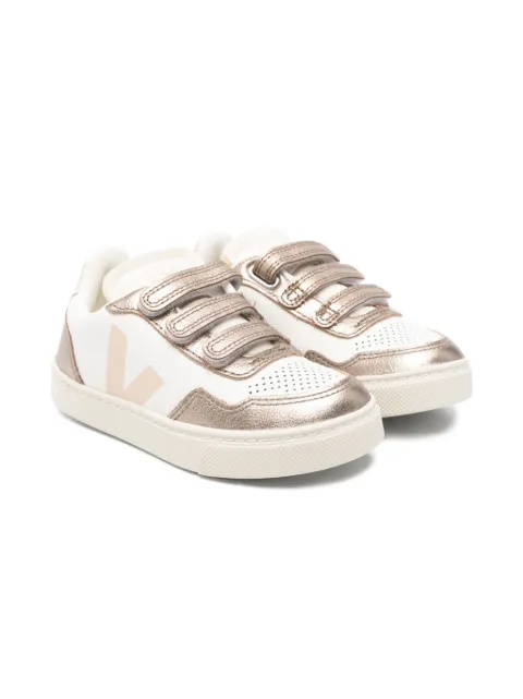 VEJA Kids leather strap sneakers