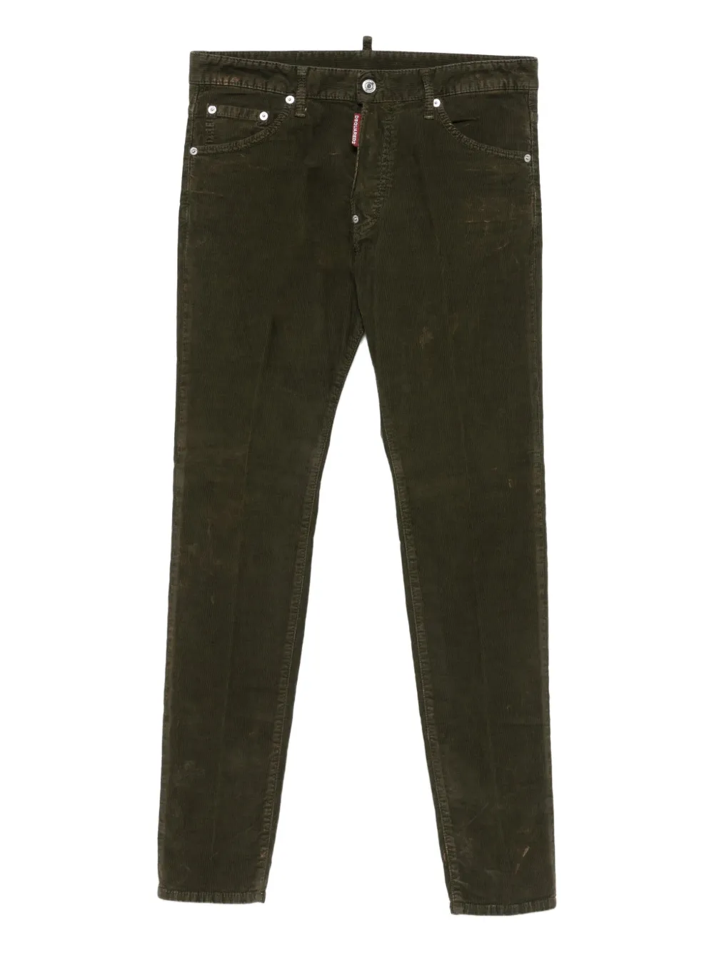 DSQUARED2 Ribfluwelen jeans Groen