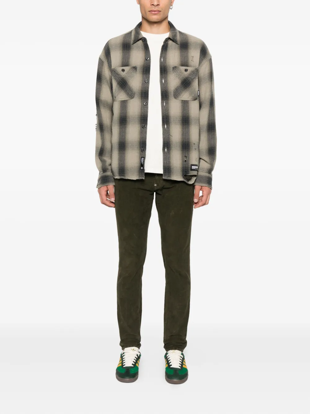 DSQUARED2 Ribfluwelen jeans - Groen