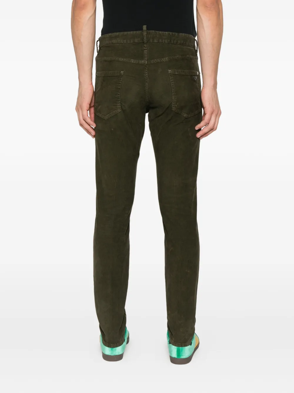 DSQUARED2 Ribfluwelen jeans Groen