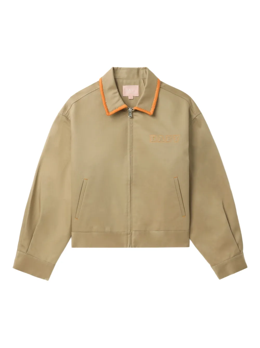 BAPY BY *A BATHING APE Jack met geborduurde kraag en rits Bruin