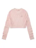 BAPY BY *A BATHING APE® open-knit sweater - Pink