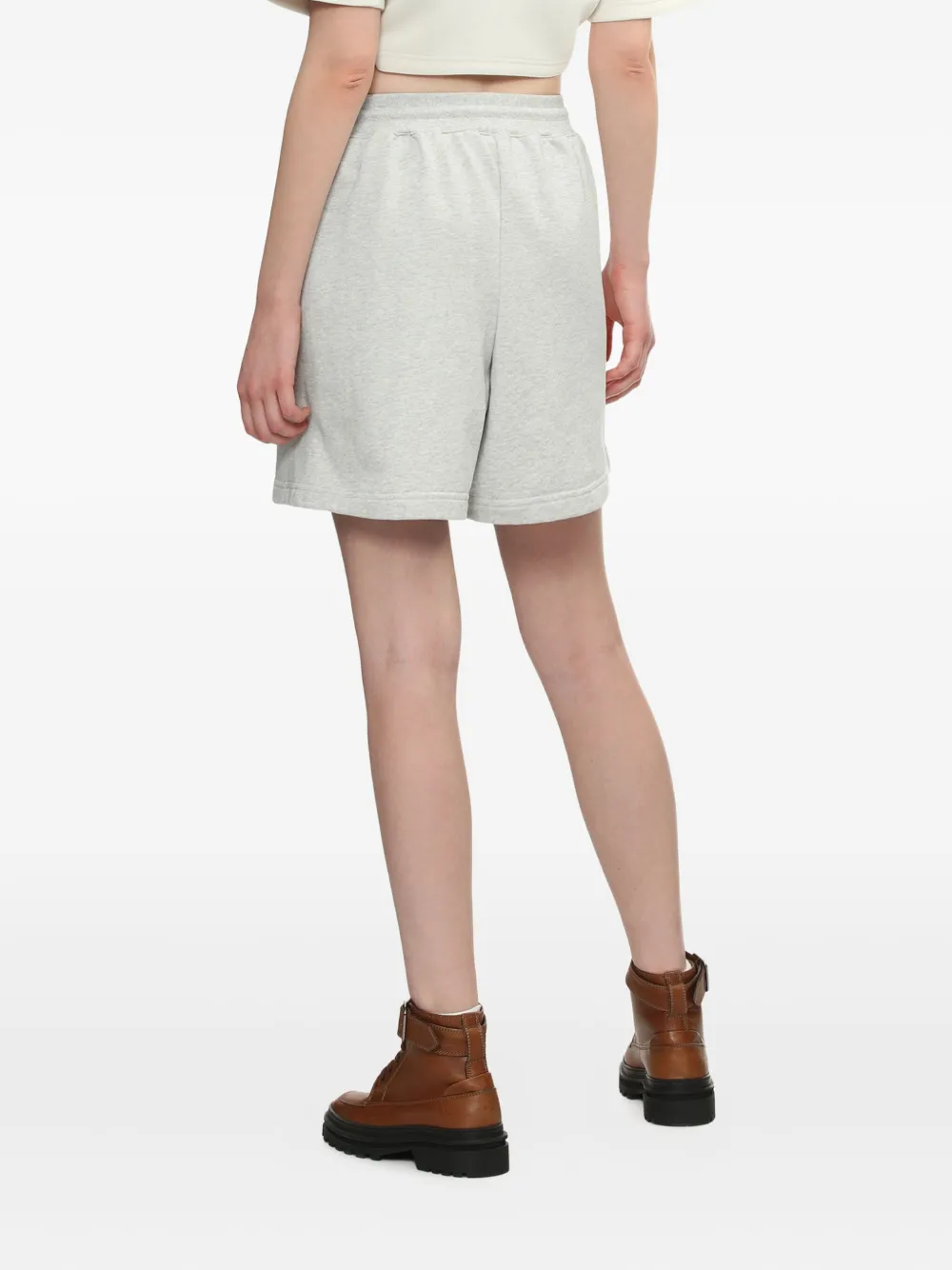 Bapy By *a Bathing Ape® Drawstring-waist Cotton Shorts In Gray