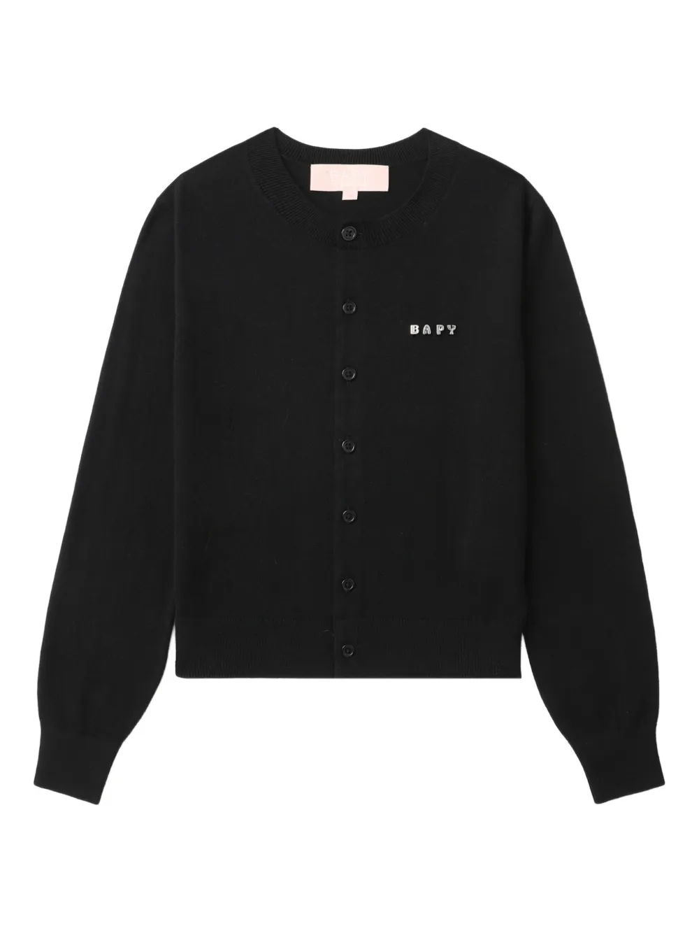 Bapy By *a Bathing Ape® Logo-embroidered Cardigan In Black