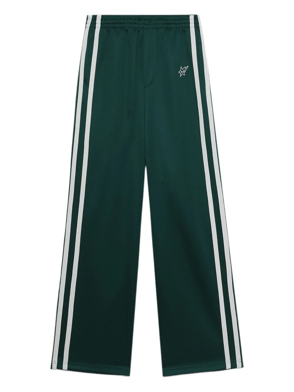 Bapy By *a Bathing Ape® Side-stripe Star-embroidered Track Pants In Green