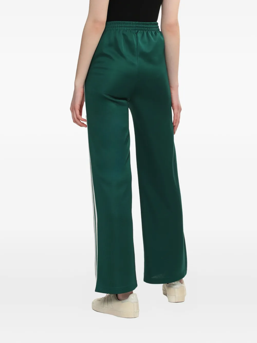 Bapy By *a Bathing Ape® Side-stripe Star-embroidered Track Pants In Green