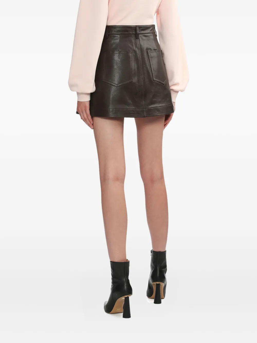 BAPY BY *A BATHING APE Leren mini-rok Bruin