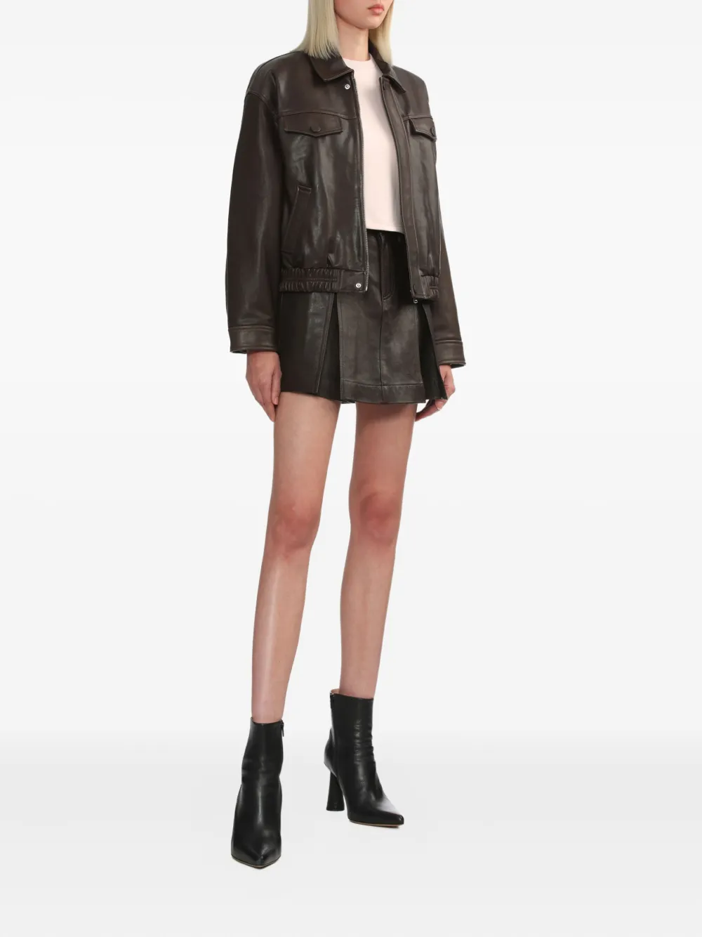 BAPY BY *A BATHING APE Leren mini-rok - Bruin