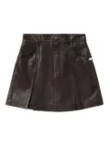 BAPY BY *A BATHING APE® leather mini skirt - Brown