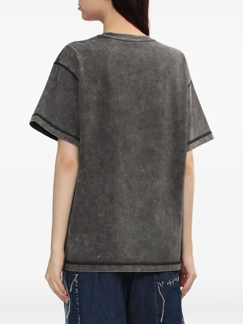 BAPY BY *A BATHING APE Katoenen T-shirt met logoprint Grijs